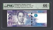Philippines 100 Piso 2010 P208a Uncirculated Grade 66