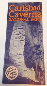 Carlsbad Caverns Coaches National Park New Mexico Brochure Bus Routes 1940s - Picture 1 of 3