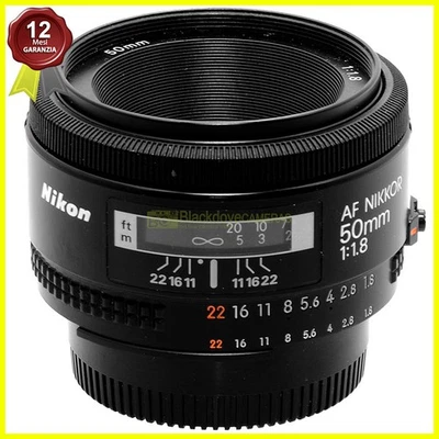 Obiettivo Nikon AF Nikkor 50mm. f/1,8 full frame Made in Japan per reflex - Immagine 1 di 4