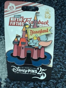 Disney Niftie Fifties Flashback Schloss Figuren Dumbo Mini Jumbo LE 500 Pin - Bild 1 von 2
