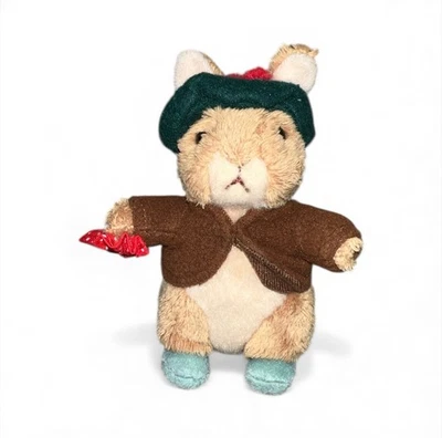 Rare Gund Peter Rabbit “ Benjamin Bunny” Stuffed Bean Bag Toy Beatrix Potter 5” - Image 1 of 4