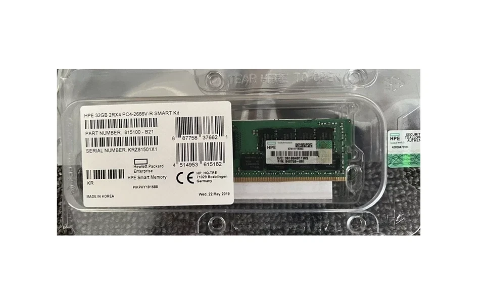 HP 32GB (1 x 32GB) PC4-21300 (DDR4-2666) Memory (815100B21)