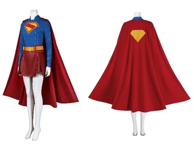 Superman Legacy Supergirl Disfraz Conjunto Impresión Elástico Monos Capa Venta Foto 1 de 4