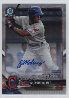 2018 Bowman Chrome National Convention Auto /15 Quentin Holmes #BNR-QH Auto - Image 1 of 2