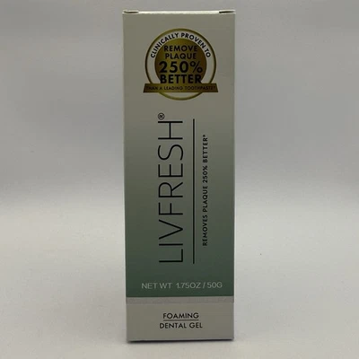 LIVFRESH Toothpaste Gel, Clinically Proven to Remove Plaque 250% Better. 1.75 oz - Image 1 of 4