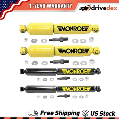 4 Amortiguadores delanteros traseros Monroe para Chevrolet C10 1975 1976 1977 1978 1979 Foto 1 de 4