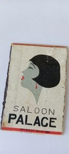 Saloon Palace Lady Japan Matchbox Label Lot 8 - Picture 1 of 1
