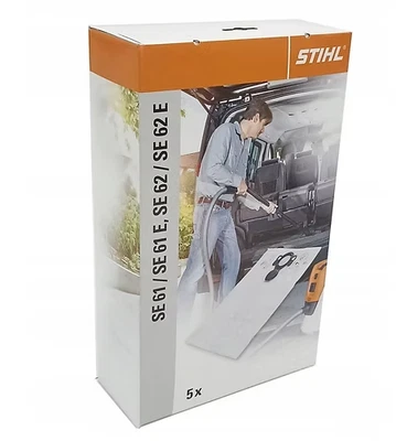 Sacchetto filtro per aspirapolvere STIHL SE 61 62 E, 5 pz., ORIGINALE 4901 500 9004 - Immagine 1 di 3