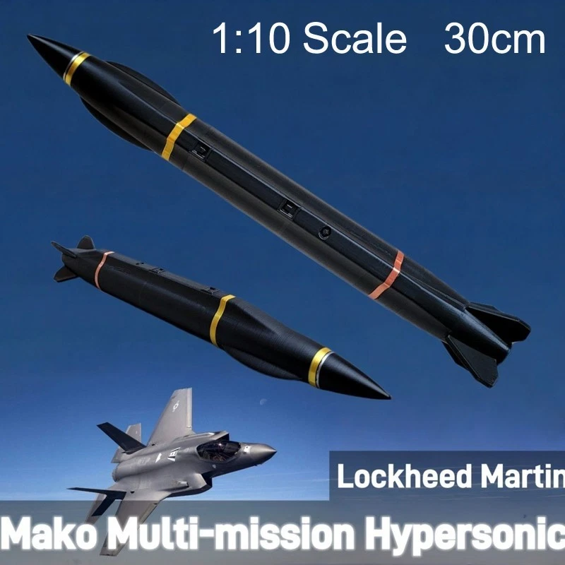 Missile ipersonico USAF Lockheed Martin MAKO modello militare 1:10 stampato 3D - Immagine 1 di 4