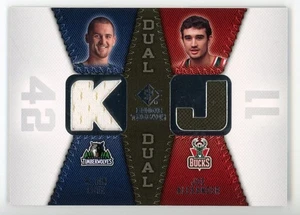 2008-09 SP Rookie Threads Rookie Threads Kevin Love Rookie Card /Joe Alexander - Picture 1 of 2