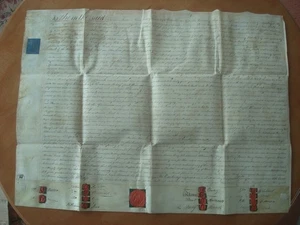 CONVEYANCE DOCUMENT 1803 WAKEFIELD COUNTY OF YORK MULTI SEALS - Picture 1 of 7