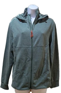 Crane Felpa con Cappuccio Uomo Verde Zip Up Sportiva Outdoor Giacca Small - Foto 1 di 11