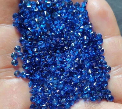 Natural 5mm Mixed Lot–Ruby, Emerald, Blue, Pink & Orange Sapphire (25 Pcs Each) - Image 1 of 4