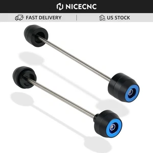 For Suzuki DRZ400 S M 2000-2024 Front Rear Axle Fork Slider Crash Protector Pads - Picture 1 of 7