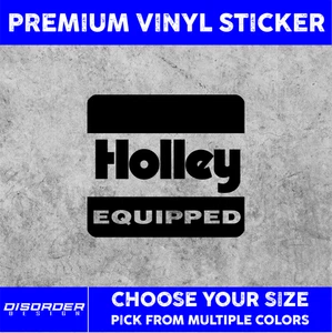 EQUIPADO HOLLEY [PEGATINA DE VINILO]-para ventana de coche-portátil-carpeta-tú eliges color/tamaño - Imagen 1 de 6