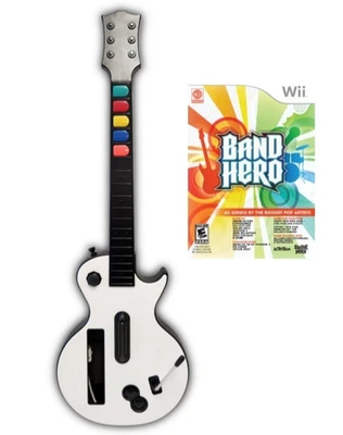NEW Wireless Guitar Controller for Nintendo Wii + Band Hero Game Bundle les paul - Image 1 of 4