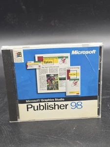 Microsoft Publisher 98 CD-ROM PC Software mit Key Code OEM Case - Bild 1 von 5