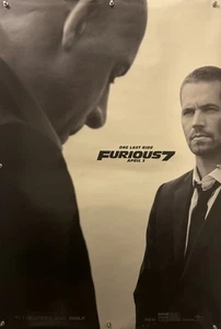 FURIOUS 7 locandina film originale un foglio - 2015 - Foto 1 di 5