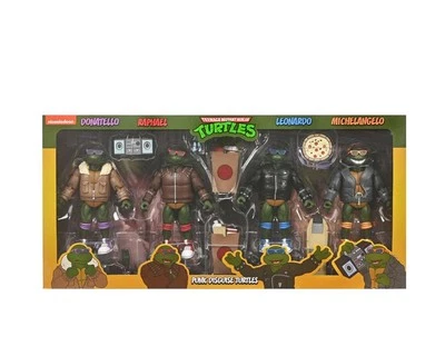 Ninja Turtles Cartoon Punk Disguise 4 Pack Neca - Immagine 1 di 4