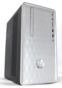 HP PAVILION Desktop 590-P0XXX PC i5-8400 @ 2.80GHz 12GB RAM 256GB SSD Win 10 Pro - Picture 1 of 5