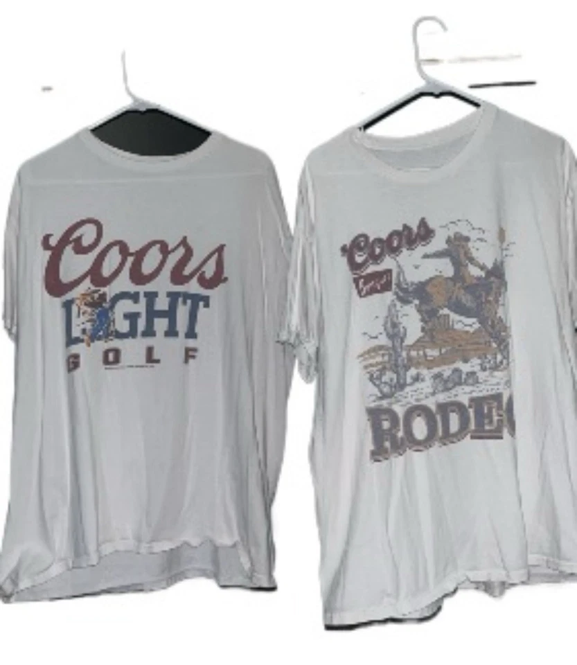Vintage (look) Coors Light  Shirt Lot Adult XL - Image 1 of 1