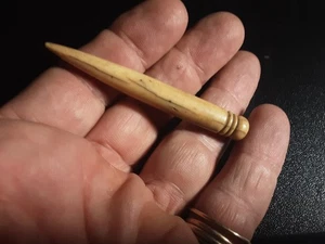 ANTIQUE BONE PIN FOR REPAIR FISHING NETS LENGTH 7 CM - Picture 1 of 6