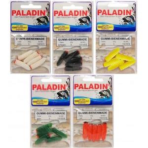 5 Paladin Bienenmaden aus Gummi, Forellenköder Gummibienenmaden, Köder Forelle - Bild 1 von 6