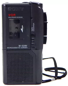 REGISTRATORE MICROCASSETTE SONY M-529V VOR EVP FA RUMORE QUANDO È SU TASCA PORTATILE - Foto 1 di 7