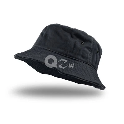 Bucket Hat Cap Cotton Fishing Boonie Brim visor Sun Safari Summer Men Camping - Image 1 of 2