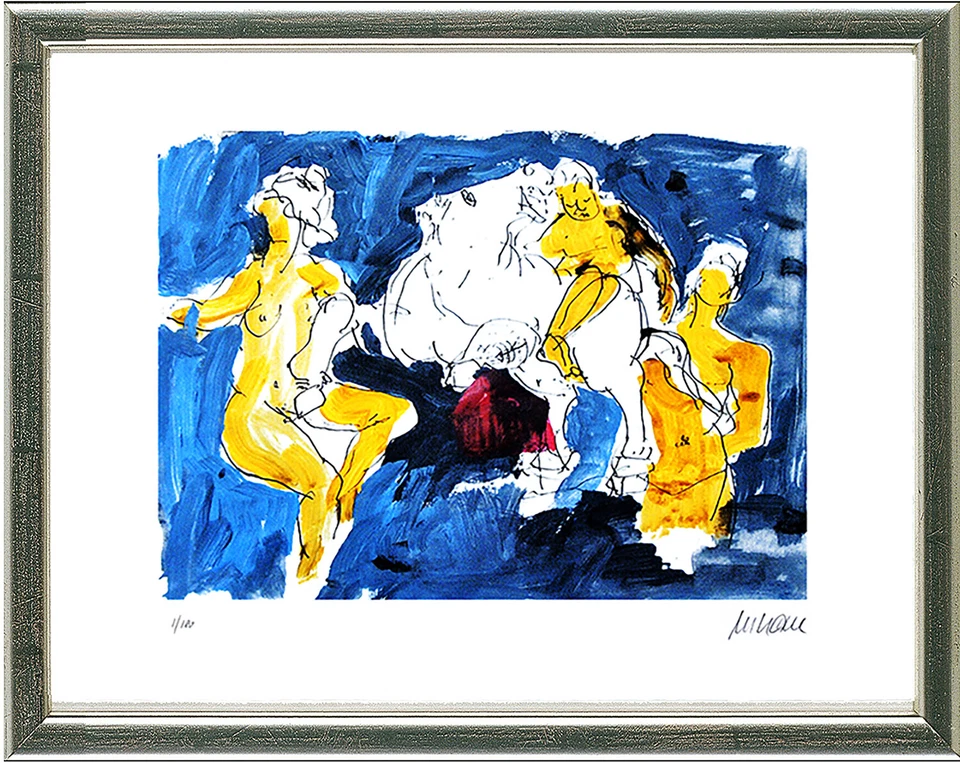 Armin Mueller-Stahl, Pegasus mit Nymphen, 2020 - gerahmt - Bild 1 von 1