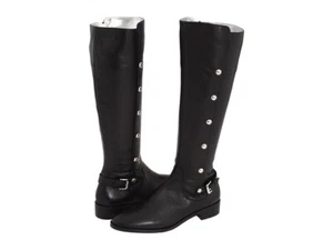 BOTAS DE MONTAR ALTAS MICHAEL KORS CARNEY ICÓNICAS LOGOTIPO MK HEBILLA 5.5 11 ME ENCANTAN LOS ZAPATOS - Imagen 1 de 8