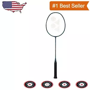 Graphite NanoFlare 800 Badminton Racquet - Deep Green, Pre-Strung with Cover - Picture 1 of 2