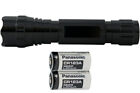 Tactical Cree XM-L2 LED Flashlight (S03) + 2 x Panasonic CR123 Batteries