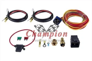 Champion WR 180 Degree 40amp Electric Fan Relay Kit for Single or Dual Fans - Picture 1 of 5
