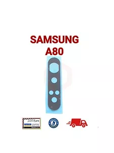 2 PCS VETRINO LENTE FOTOCAMERA POSTERIORE SAMSUNG A80 A805F NERO ORIGINALE - Imagen 1 de 1