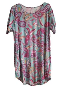 Neu mit Etikett! Damen Neon Paisley BOBBIE BROOKS Stretch Sommer Sommerkleid Kleid Übergröße! - Bild 1 von 2