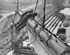 Sailors At Work High Above Royal Victoria Docks In London 1932 Old Photo