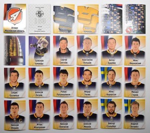 2012-13 KHL Atlant Moscow Region (#163-185) Pick a Player Sticker