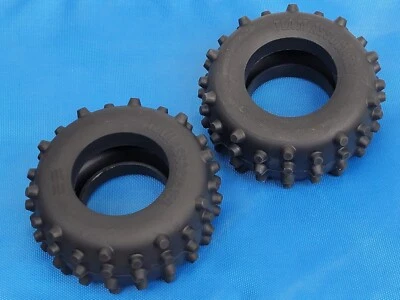 Team Associated RC10 Clear Rear Tire Set RC10CC ASC6314 6314 - Image 1 of 4