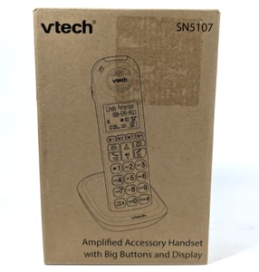 VTech SN5107 Wzmocnione akcesorium Słuchawka bezprzewodowa z dużymi przyciskami i wyświetlaczem Biała - Zdjęcie 1 z 4