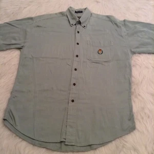 Chaps Ralph Lauren Herren Hemd Gr. M Butting Front Baumwolle Kurzarm (BL - Bild 1 von 8