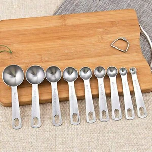 9 PCS Measuring Spoon Set With Locking Clip Stainless Steel Measuring Spoon - Picture 1 of 11