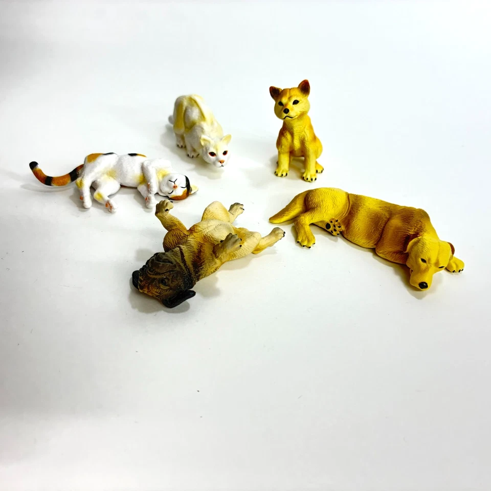 Capsule Collection Pet's Feelings Dog Cat Mini Figure Set of 5 Epoch Japan - Imagem 1 de 4