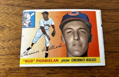 1955 Topps Set-Break #153 Bud Podbielan Cincinnati Redlegs - Image 1 of 2