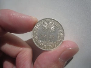 STICHTAG 1915 BRITISH WEST AFRICA ONE SHILLING SILVER - Bild 1 von 2