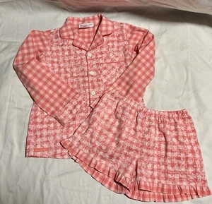 FOR GIRLS American Girl Pajama Set Snowflakes Size Small 7-8 - Picture 1 of 3