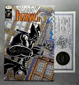SHADOWHAWK 3 (VF/NM 9.0) GLOW IN THE DARK EDITION SIGNED BY ARTIST JIM VALENTINO - Bild 1 von 11
