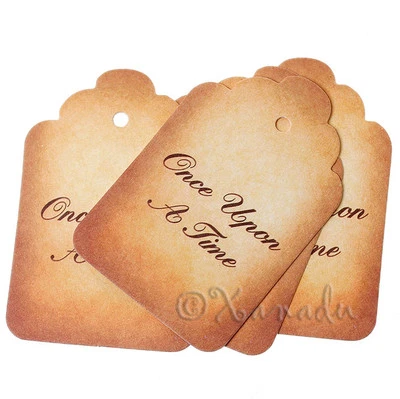 XANADU DESIGNS Fairy Tale Once Upon A Time Wholesale Paper Label Tags P8364 - 20, 50 Or 100PCs
