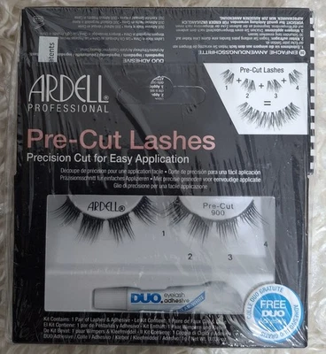 4pk Ardell Pre-Cut Lashes 900 w/ Free Duo Adhesive (New/Sealed) - Image 1 of 4