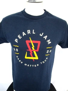 Pearl Jam 2025 Dark Matter Concert Tour Double Sided Blue T Shirt Men M - Picture 1 of 9